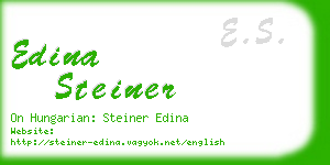 edina steiner business card
